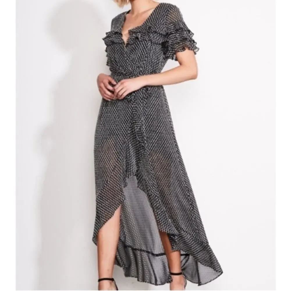Ali & Jay Yolo Ruffle Wrap Dress